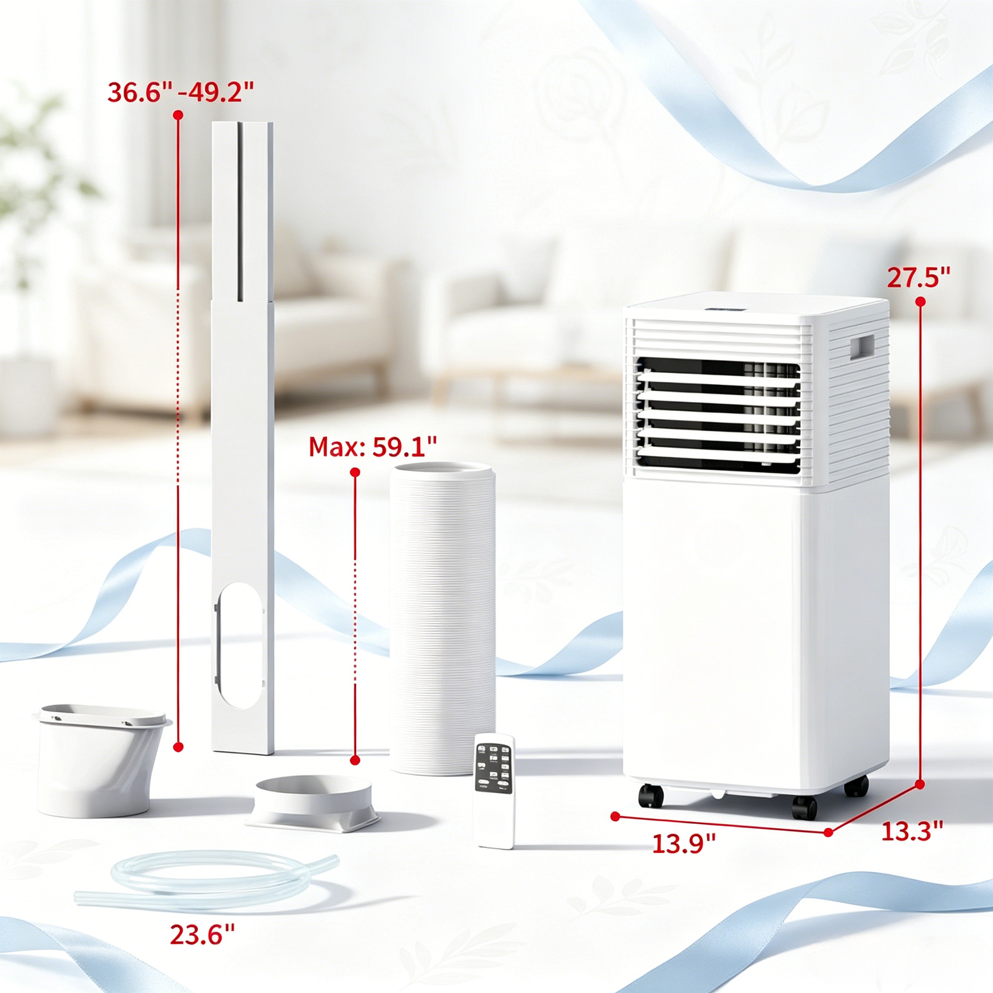 Home Air Conditioner, Mobile Air Conditioner for Cooling and Dehumidifying