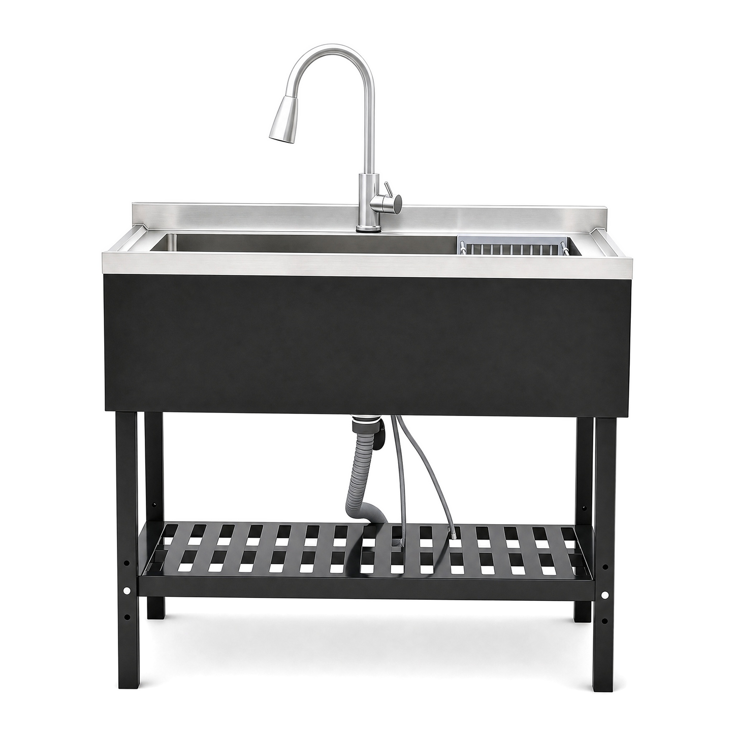 Stainless Steel Utility Sink, Freestanding Sink
