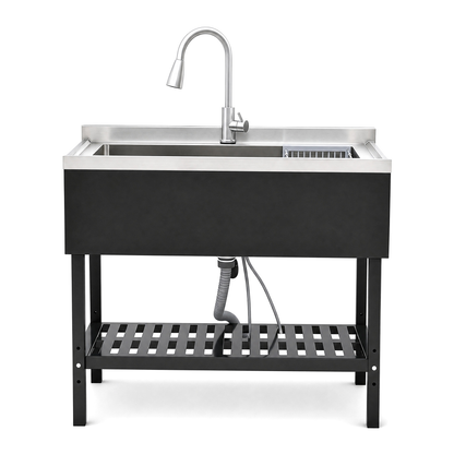 Stainless Steel Utility Sink, Freestanding Sink