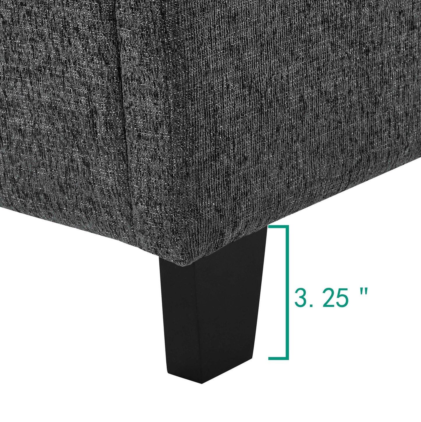 Platform Bed & Upholstered Headboard