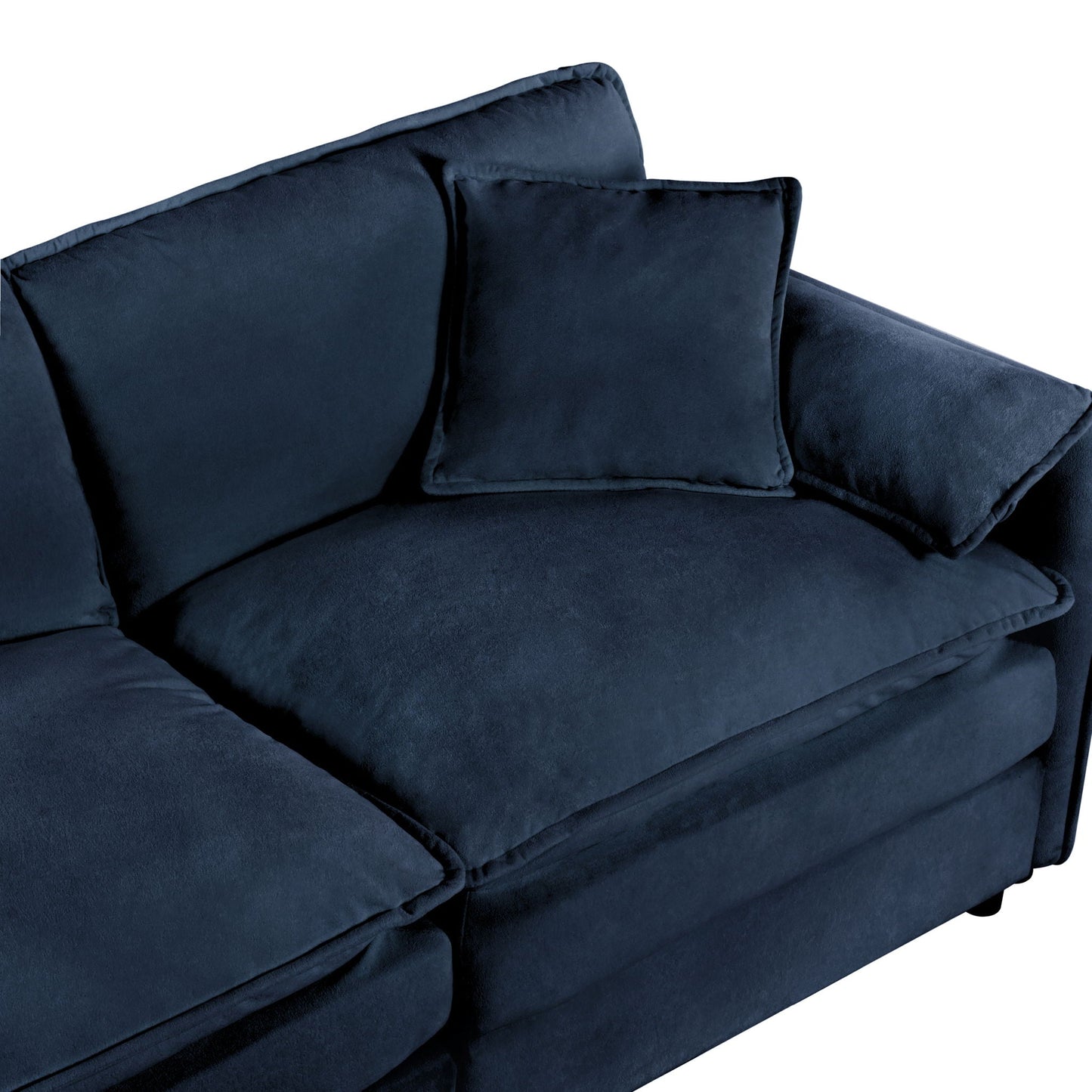 Modern Oversized Accent Chair, Comfy Single Sofa With Large Seat (Set of 2)