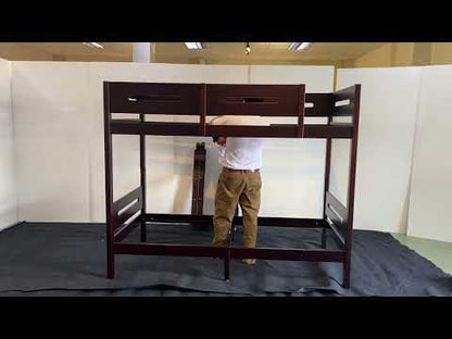 Nissa - Twin Over Twin Bunk Bed - Espresso