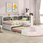 Daybed With Trundle, Storage Cabinets, USB Ports