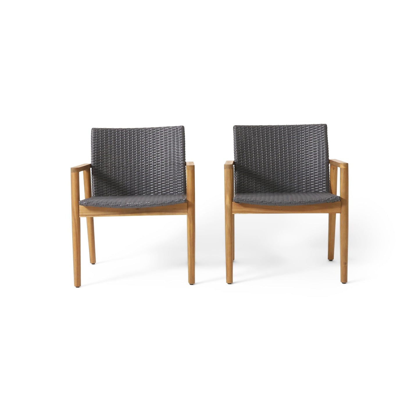 Tranquilize Outdoor Wooden Club Chair Set of 2 - Light Brown
