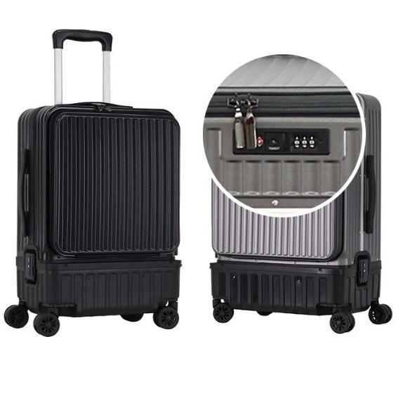 Multifunctional Side-opening High-capacity Suitcase With Dry-wet Separation And An Aluminum Frame