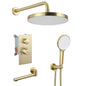 10" Shower System Set With Control Valve And Overhead Shower