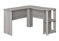 Computer Desk, Home Office, Corner, Storage Shelves, L Shape, Laptop, Contemporary & Modern