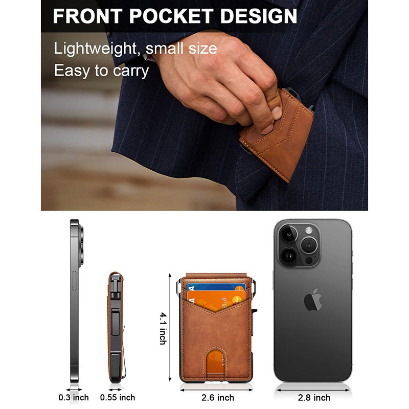 Carbon Fiber Cardholder Folding Wallet