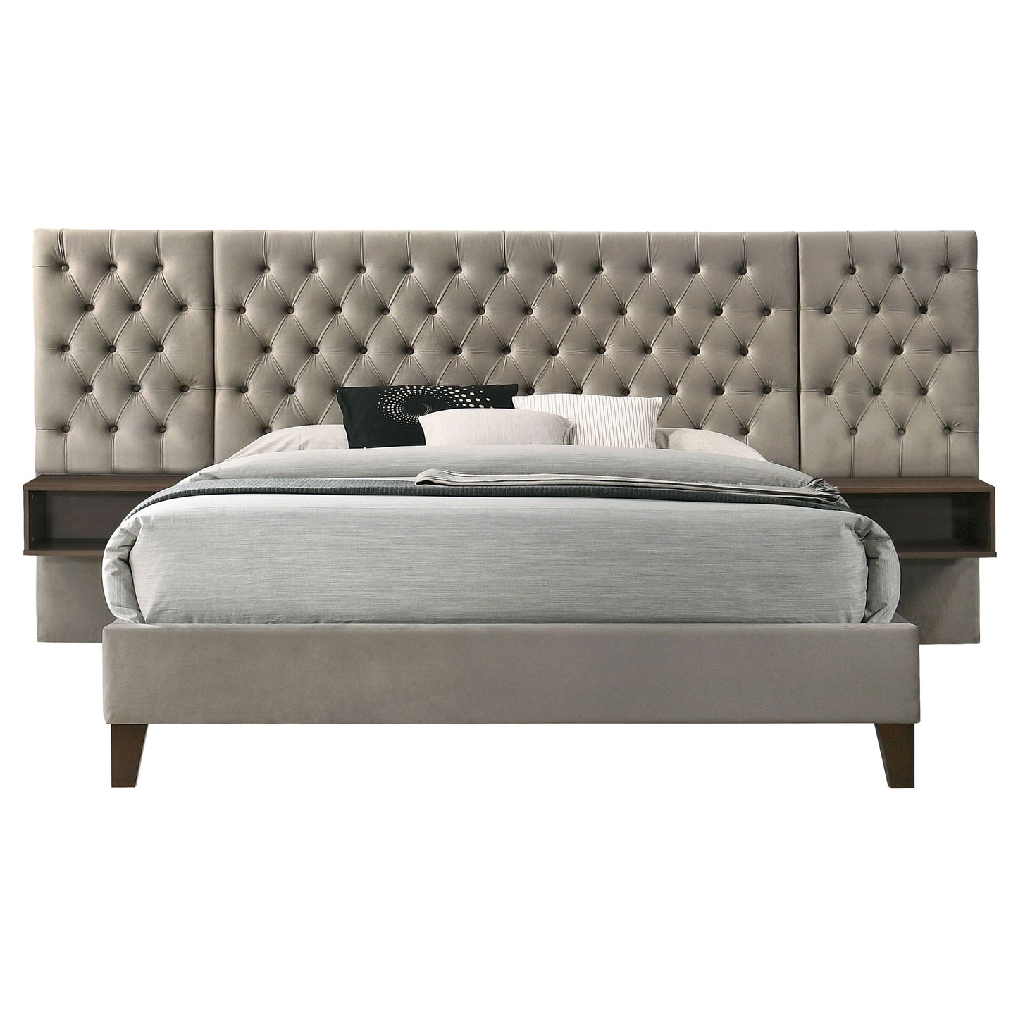 Kiah - Platform Bed With Floating Nightstands
