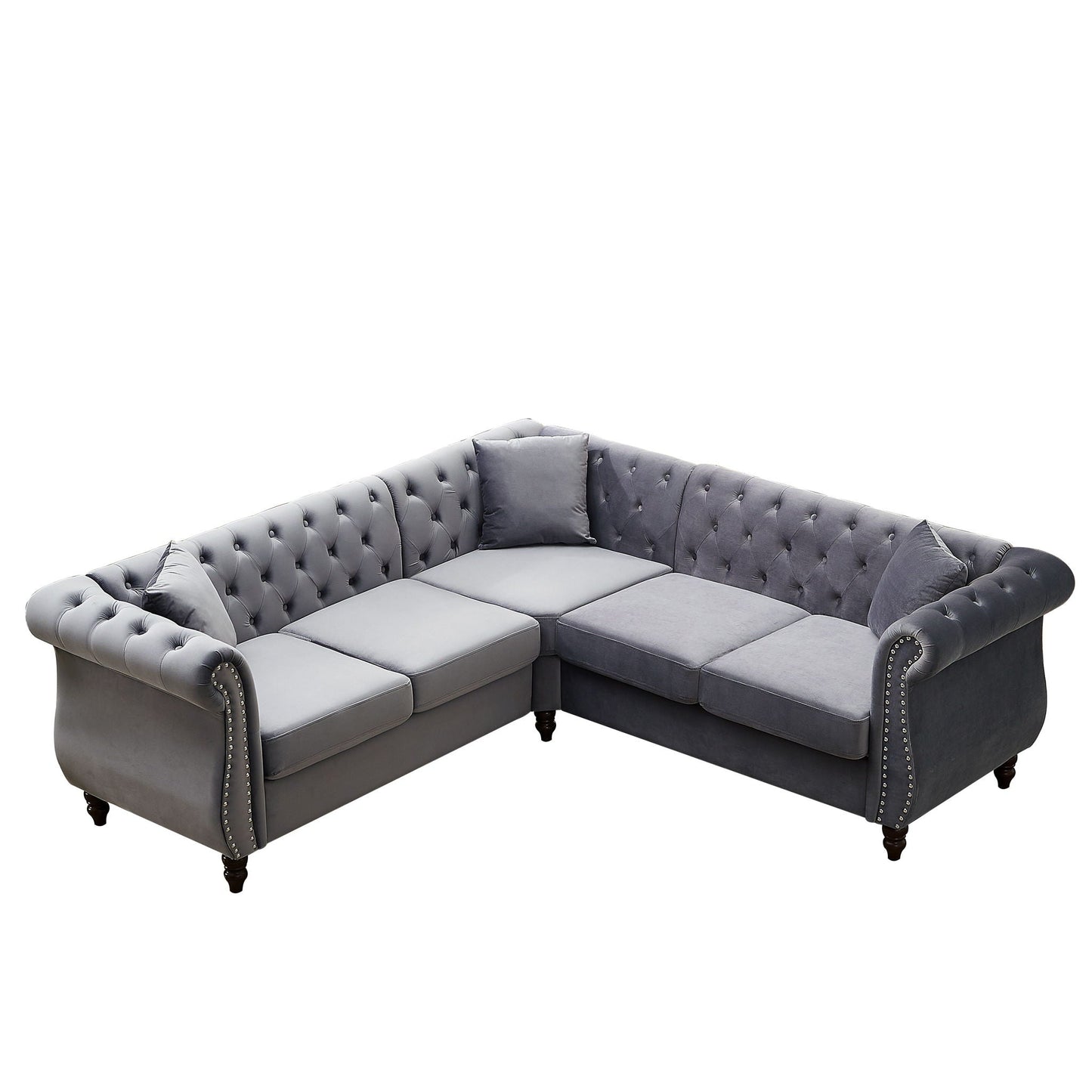 Streamline Modern L-Shaped Corner Sofa