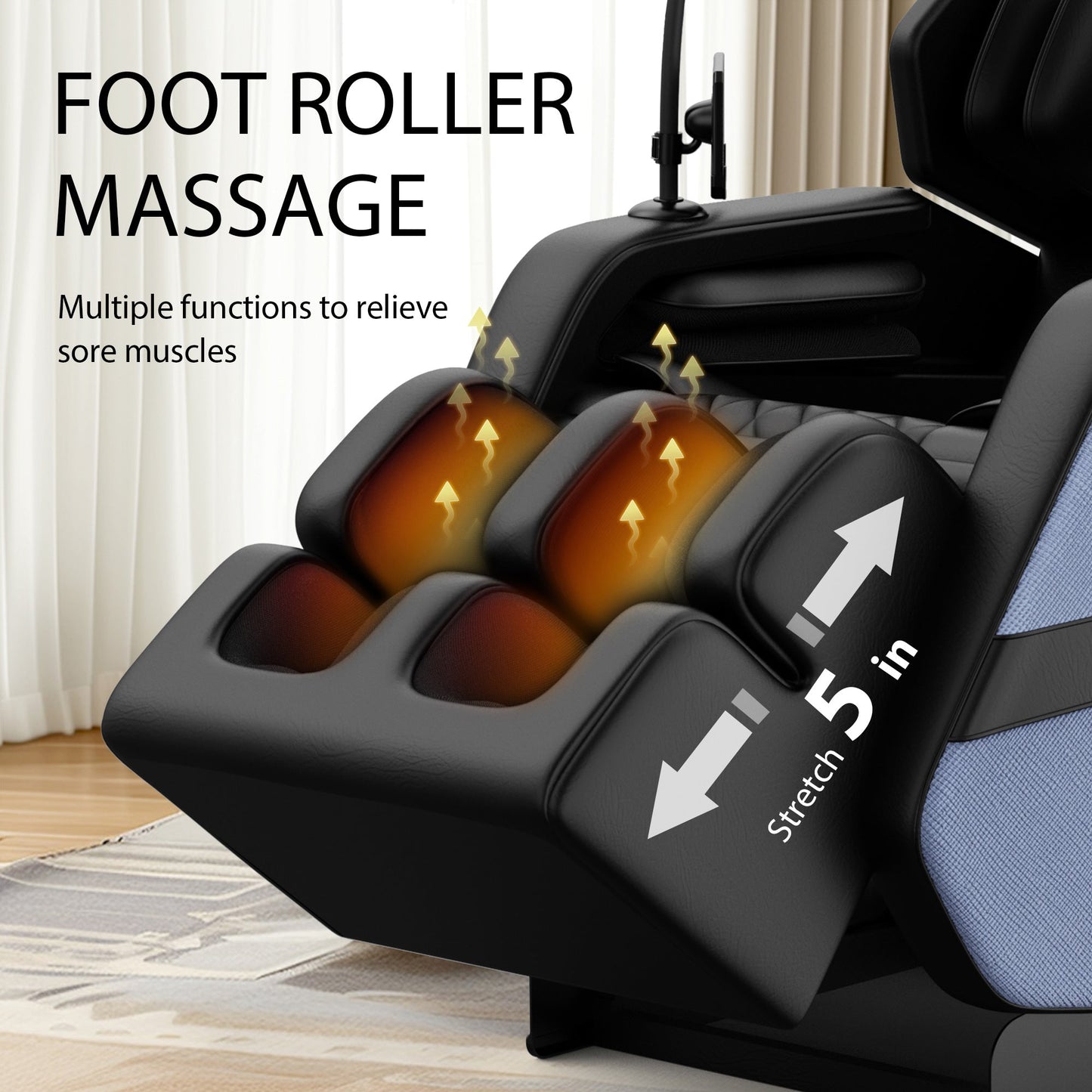 Massage Chair Recliner with Zero Gravity and Full Body Air Pressure