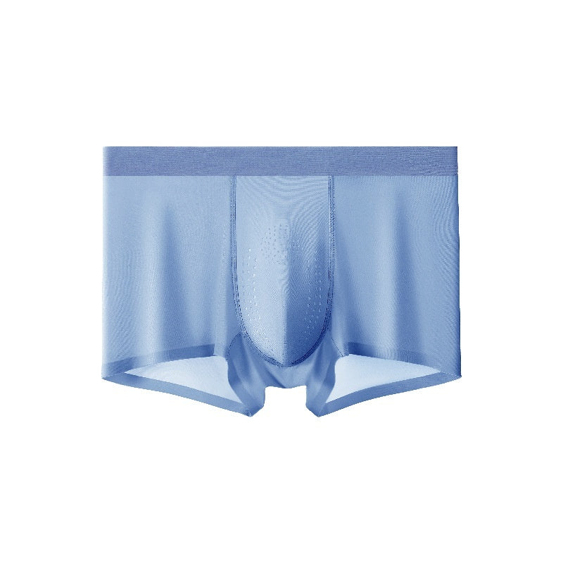 Mugwort-scented Cool-feel Seamless Mens Underwear With Perforated Breathability