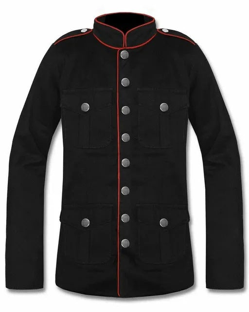 Mens Military Gothic Jacket Coat