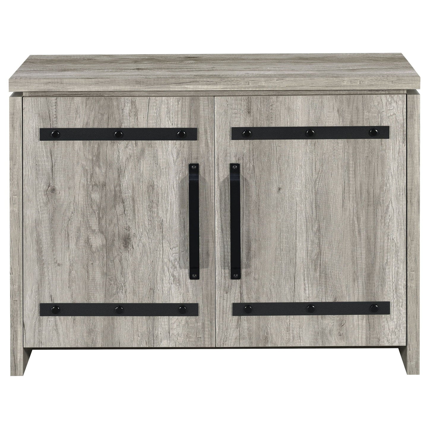 2 Door Accent Cabinet With Accents - Gray