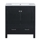 Bathroom Vanity With Single Sink, Combo Cabinet Undermount Sink, Bathroom Storage Cabinet With Two Doors And A Drawer, Soft Closing, Multifunctional Storage, Solid Wood Frame