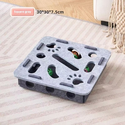 Cat Toy Self-Hi Relieving Stuffy Artifact Hole Felt Box