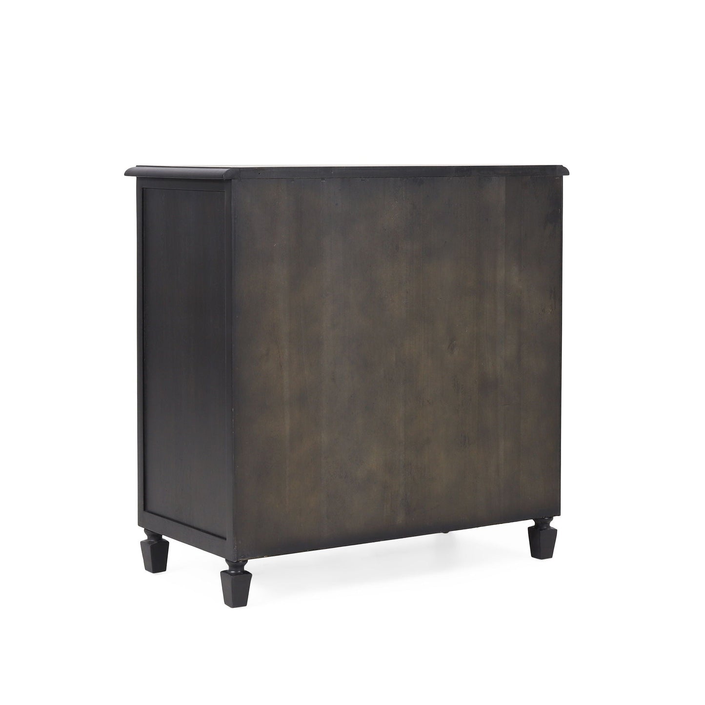 Newell Cane 3 Drawer Dresser - Dark Gray