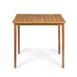 Outdoor Minimalist Acacia Wood Rectangle Bar Table