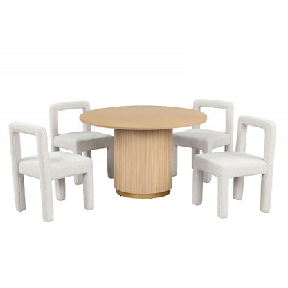 Dining Chairs With Square Open Back (Set of 2)