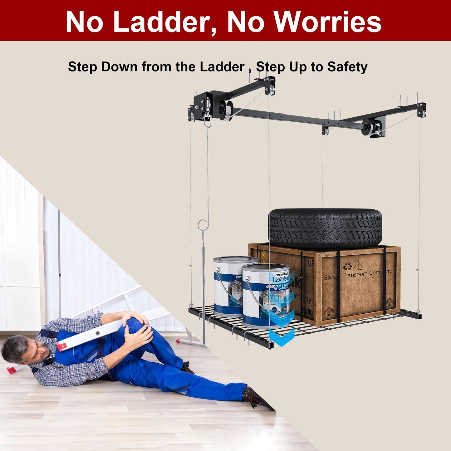 Overhead Garage Storage Rack