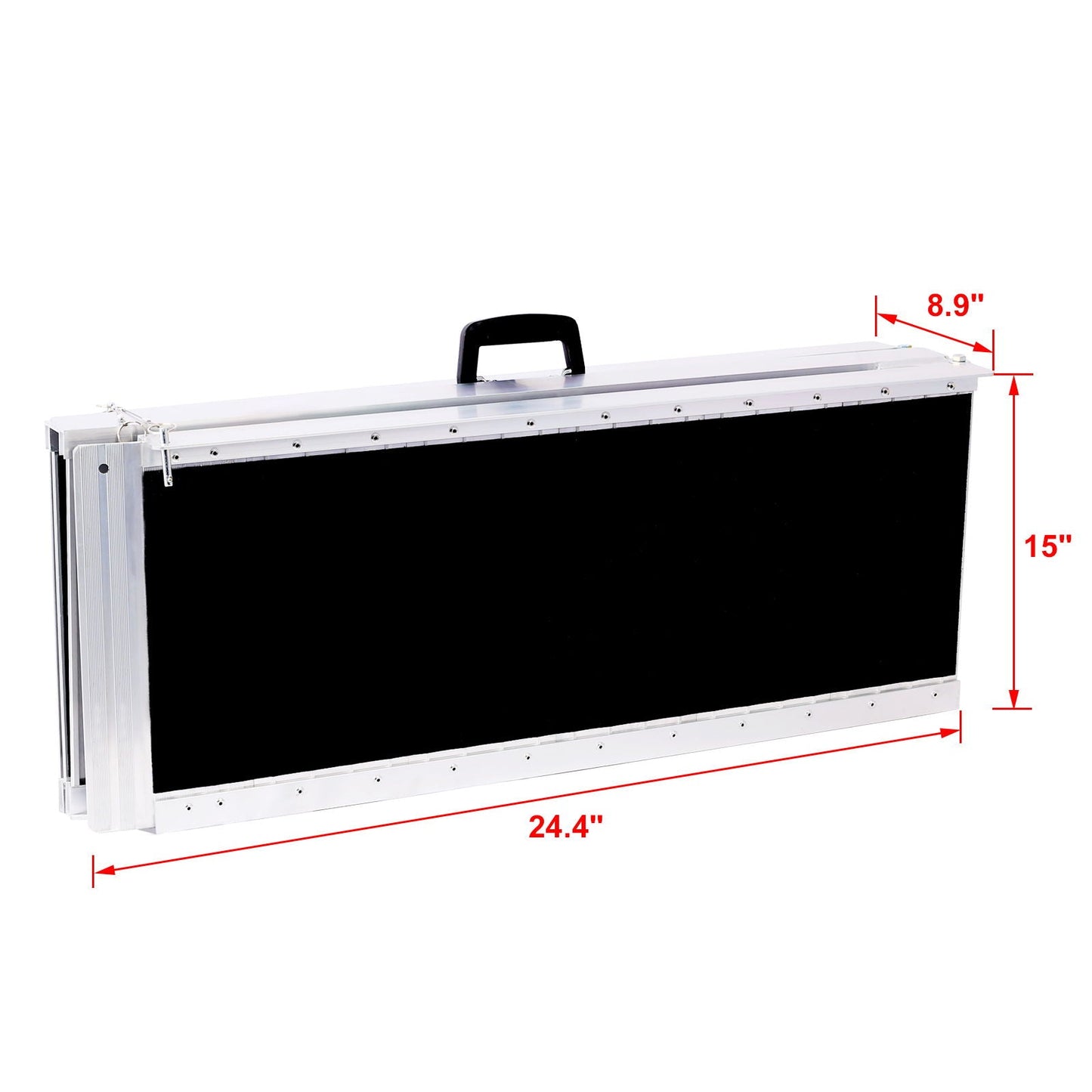 Portable And Foldable Wheelchair Ramp With Non-Skid Surface