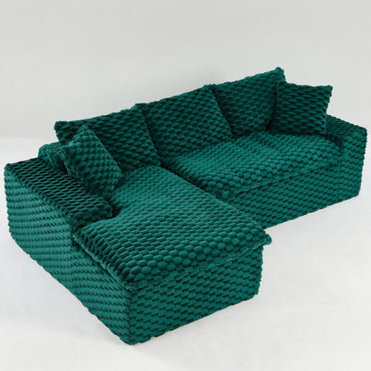 Modular Sofa, Convertible Twin Seat With Chaise Lounge