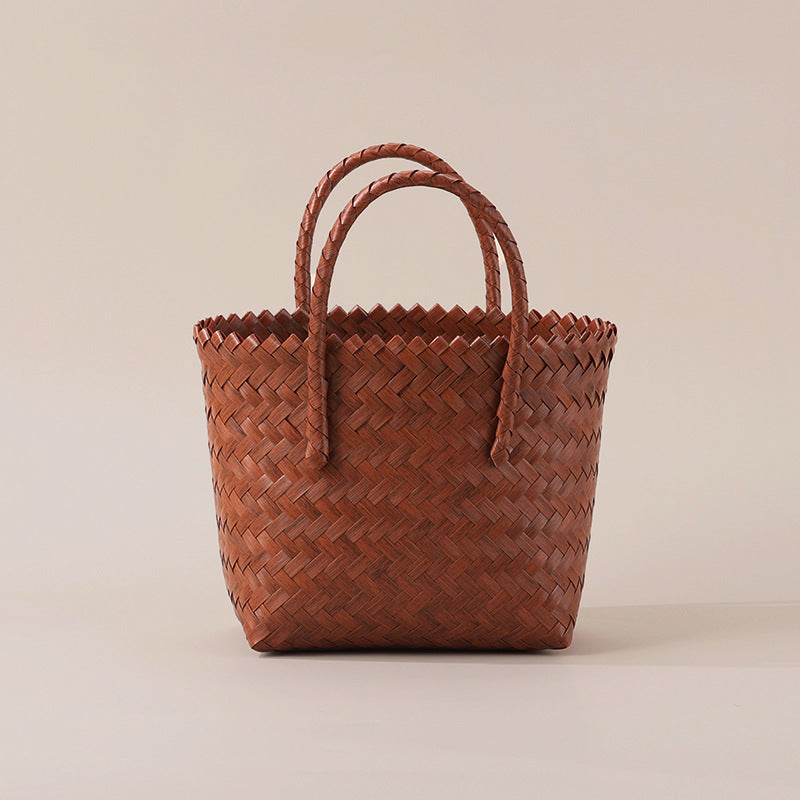 PP Hand Woven Rattan Style Gift Bag