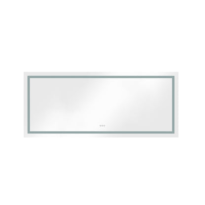 72" LED Bathroom Mirror with Front and Backlight