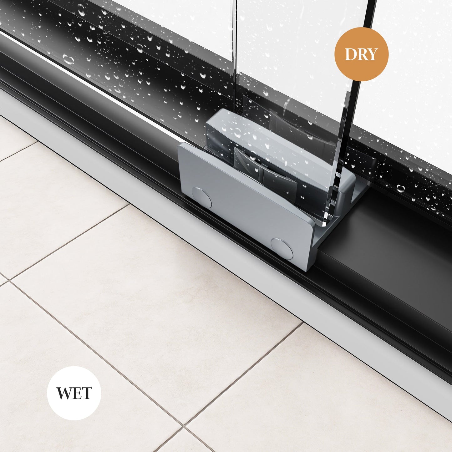 50-54W x 70H Semi-Frameless Double Sliding Shower Door