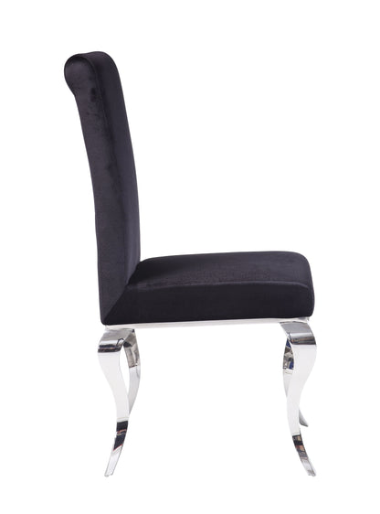 Fabiola Upholstered Stainless Steel Dining Chair