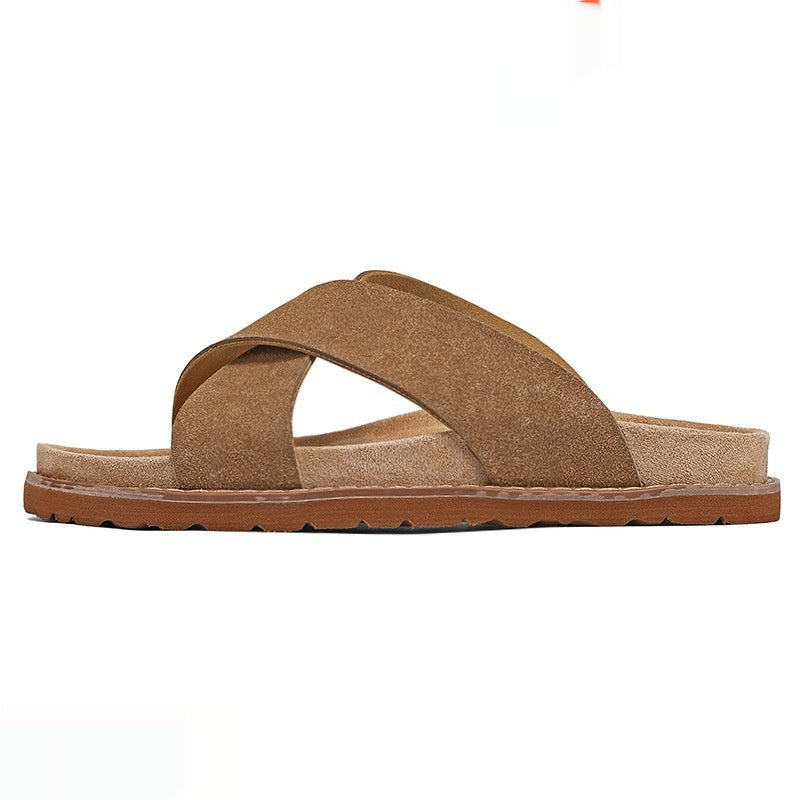 Mens High-end Non-slip Thick-soled Slide Sandals