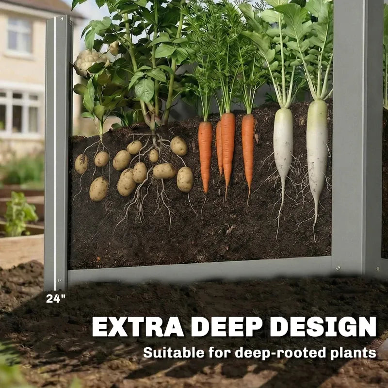 Balcony Herb Box, Outdoor Planter Box, Elevated Garden Bed