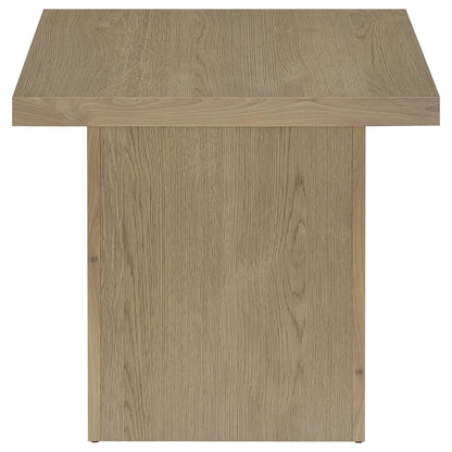 Devar 3-piece Square Cocktail Coffee End Table Set Latte