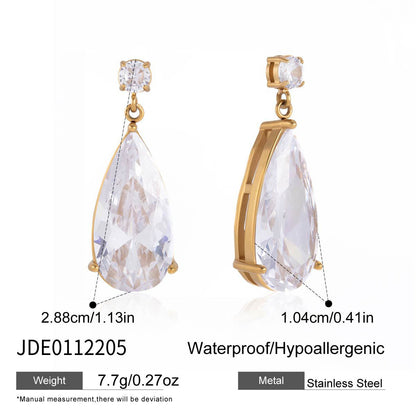Teardrop Zircon Jewelry Collection