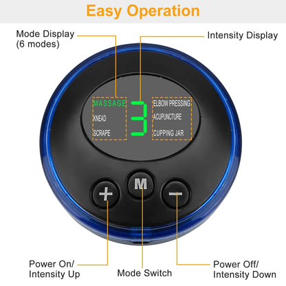 EMS Foot Massager Electric Foot Acupressure Mat USB Rechargeable Feet Circulation Massage Pad Acupuncture Points Stimulator Relaxation Tool with 6 Mod