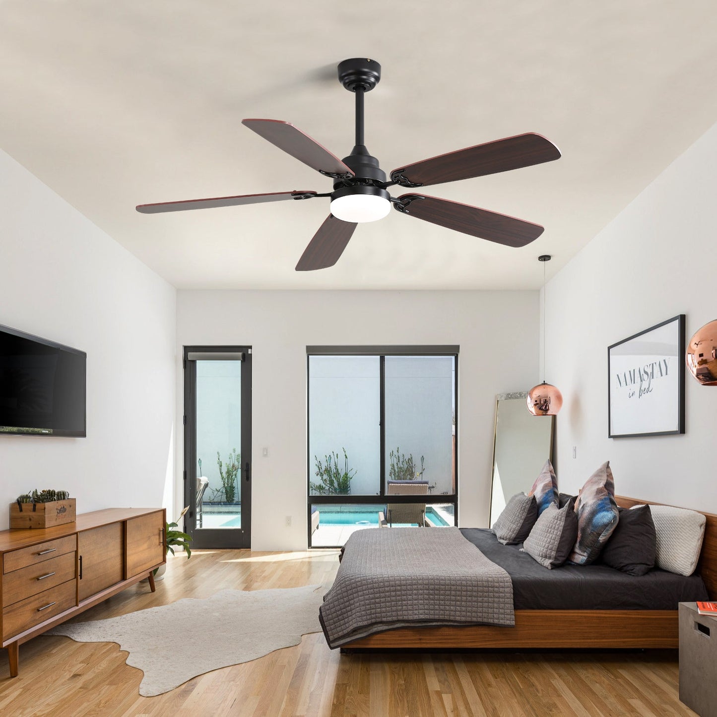52 Inch Classics Ceiling Fan With LED Light