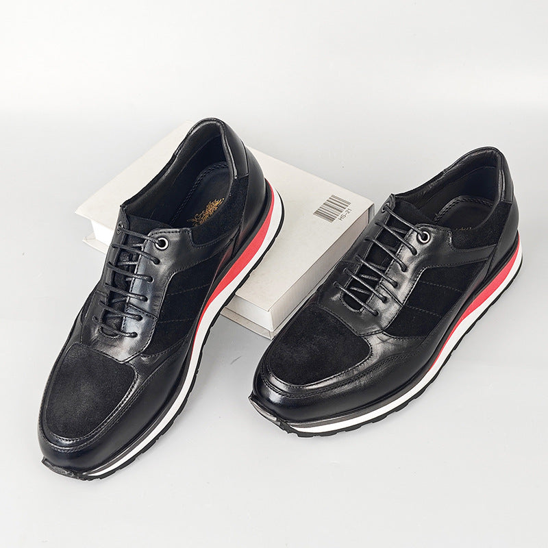 Retro-style British Casual Mens Leather Shoes