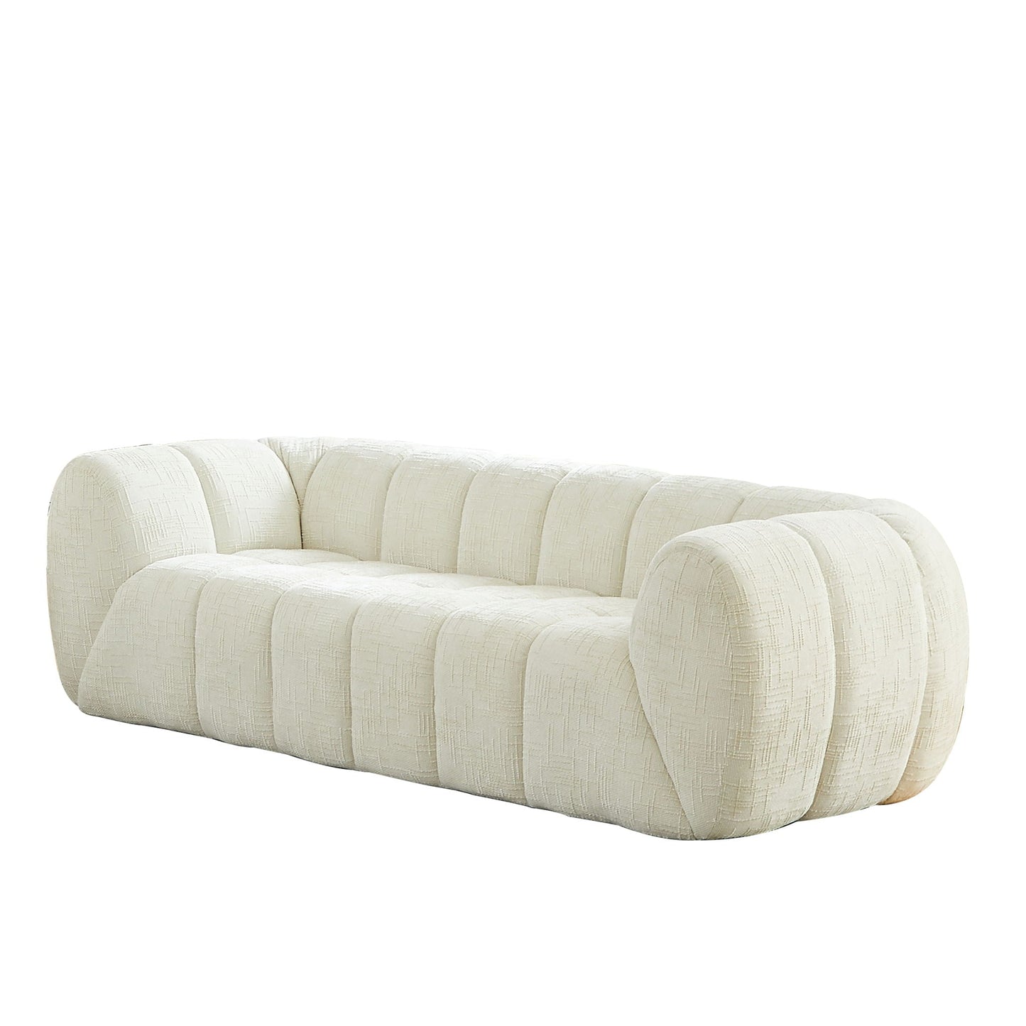 Modern Sofa With Piano Key Backrest