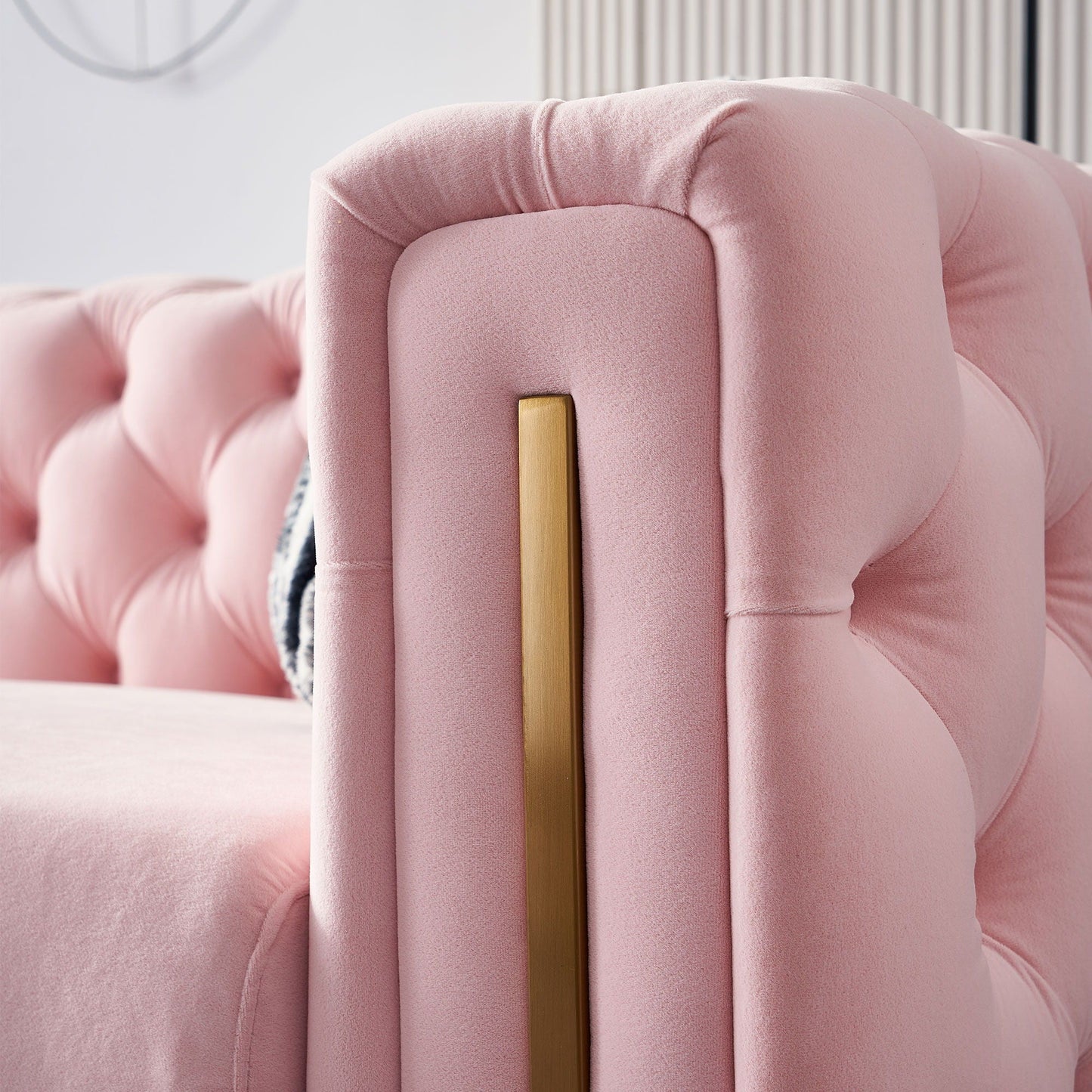Chesterfield - Modern Tufted Living Room Sofa, 84.25''W Couch
