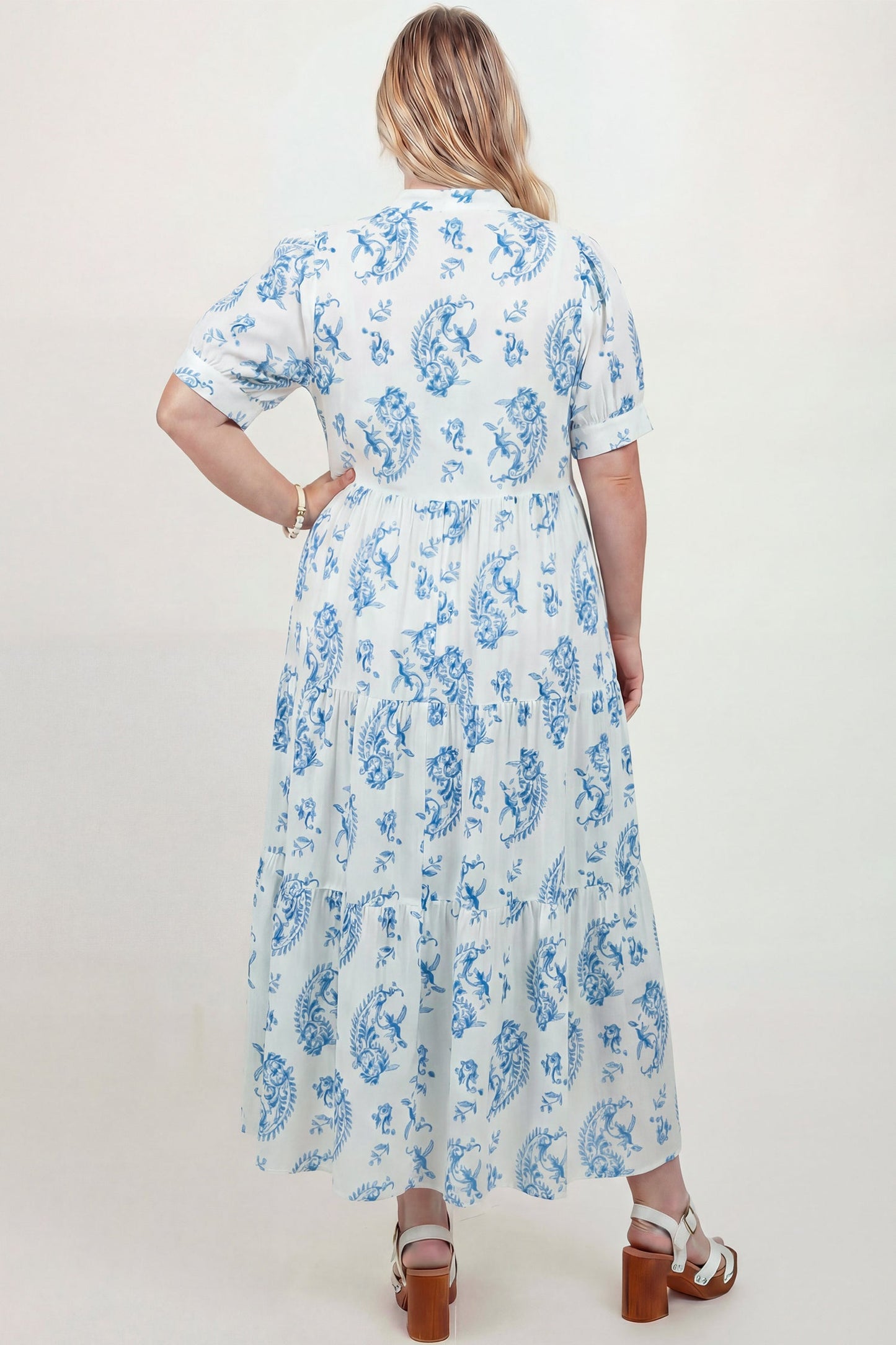 Milana Short Sleeve Maxi PLUS Dress