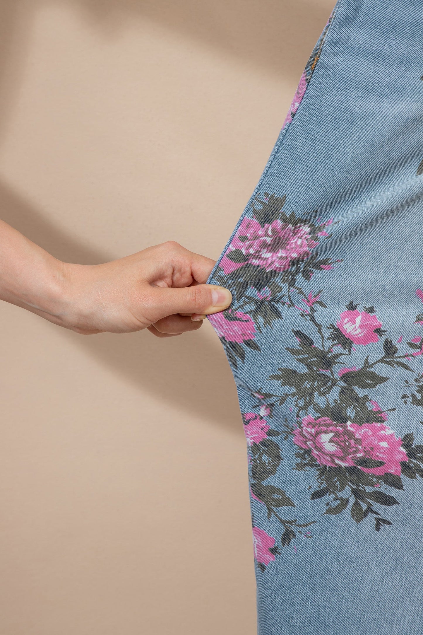 Esme Floral Print Bootcut Jeans
