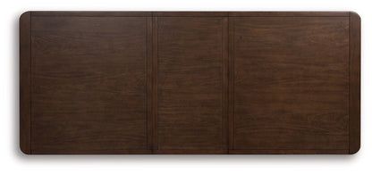 Dilenno - Rectangular Dining Room Extension Table - Dark Brown