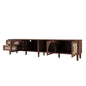 TV Stand With App-Controlled LED Lights, 2 Drawers & Door Storage