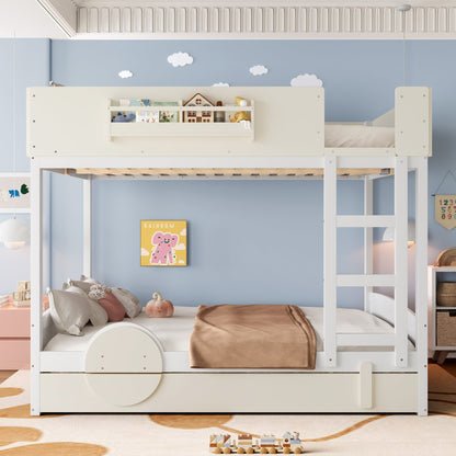 Queen Bunk Bed with Trundle