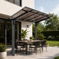 8x5ft Galvanized Steel Carport with Sloped PC Roof