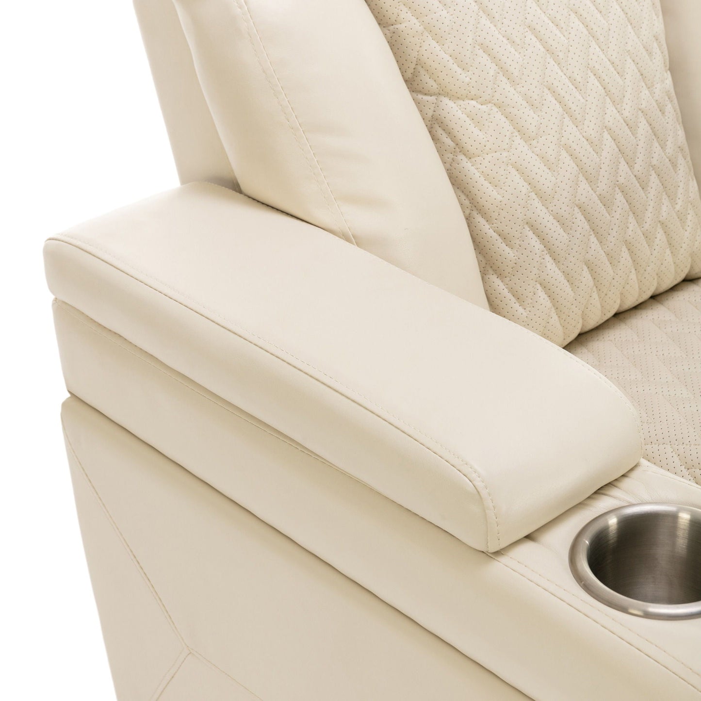 270 Degree Swivel Power Recliner With Tray Table, Phone Holder, Cup Holder, USB Port