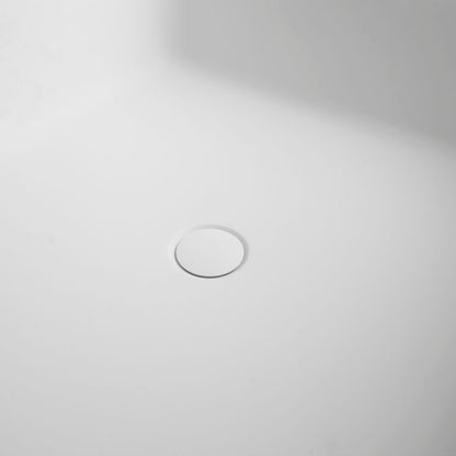 Freestandingn And Solid Surface, Soaking Bathtub For Bathroom - Matte White