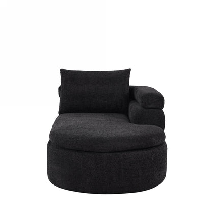 106" L-Shape Sectional Sofas (Black)