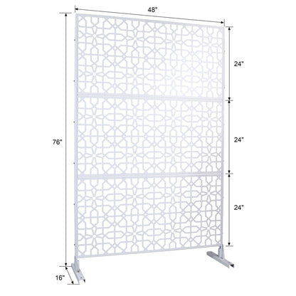 Outdoor & Indoor Metal Freestanding Decorative Privacy Screen