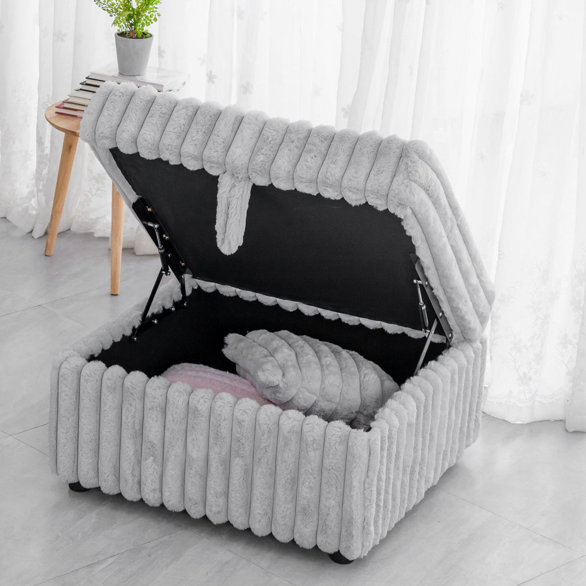 75.6" Soft Modular 2-Person Sofa with Hydraulic Lift